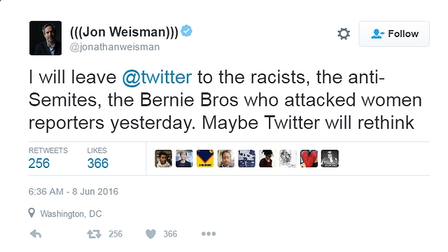 משאיר את טוויטר לגזענים ואנטישמים. ג'ון ווייסמן (צילום: מתוך טוויטר) (צילום: מתוך טוויטר)