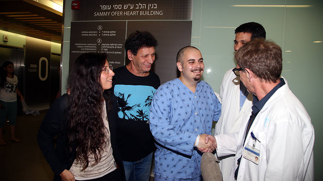 Assaf Bar at Ichilov Hospital in Tel Aviv (Photo: Yariv Katz)