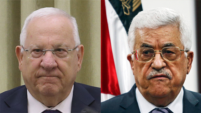 Mahmoud Abbas and Reuven Rivlin (Photo: Alex Kolomoisky, EPA) (Photo: Alex Kolomoisky, EPA)