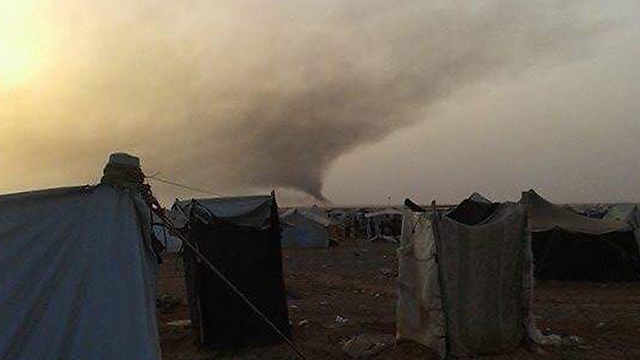 פיצוץ מכונית התופת אירע ליד מחנה פליטים באזור אל-רכבאן  ()