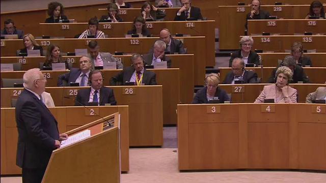 ריבלין נואם בפרלמנט האירופי ()