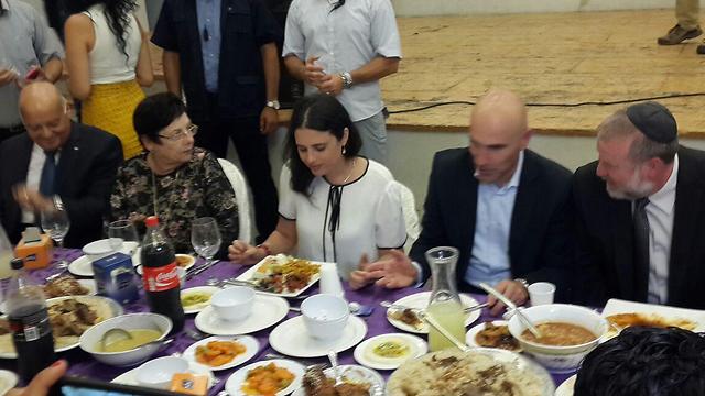 Justice Minister Ayelet Shaked at the iftar meal 