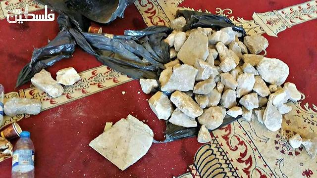 Rocks stored at al-Aqsa Mosque