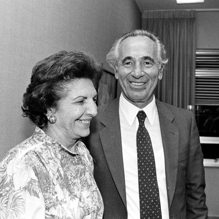 עם רעייתו סוניה, ז"ל, ב 1984-