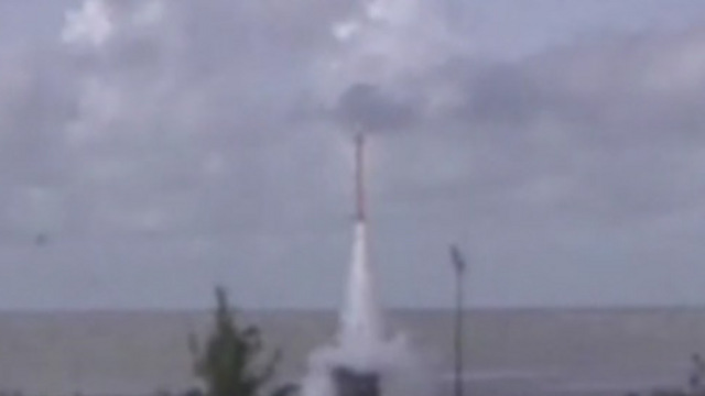 Barak 8 missile being tested in India (Photo: Indian Ministry of Defense)