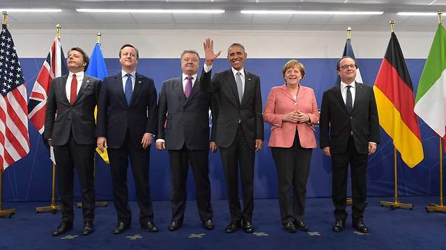 ראשי מדינות נאט"ו בוועידה בוורשה (צילום: AFP) (צילום: AFP)