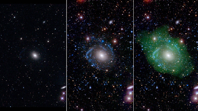 גלקסיה UGC 1382 זכתה לכינוי "פרנקנשטיין"  (צילום: נאס"א) (צילום: נאס