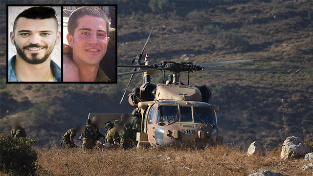 Scene of the accident (Photo: Avihu Shapira); the two killed soldiers, Staff Sgt. Husam Tafash and Sgt. Shlomo Rindenow.