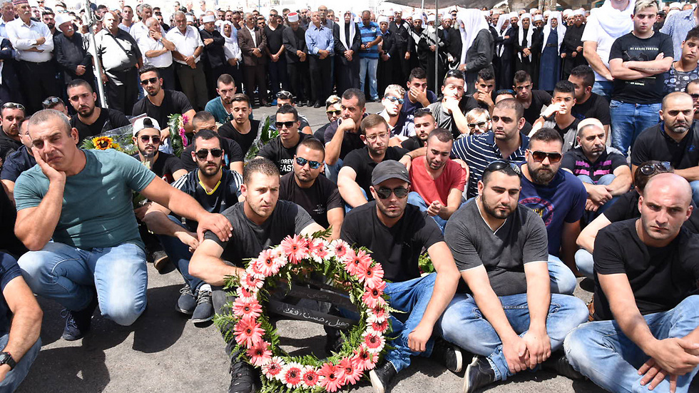 Husam Tafash's funeral (Photo: Avihu Shapira)