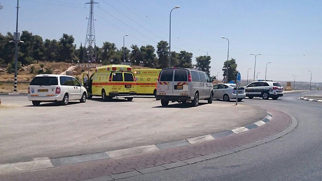 Gush Etzion Junction, close to the site of the attack (Photo: TPS)