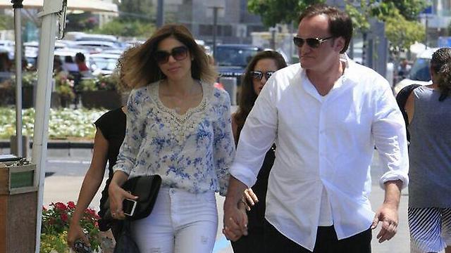 Quentin Tarantino and Daniella Pick (Photo: Moti Lavton)