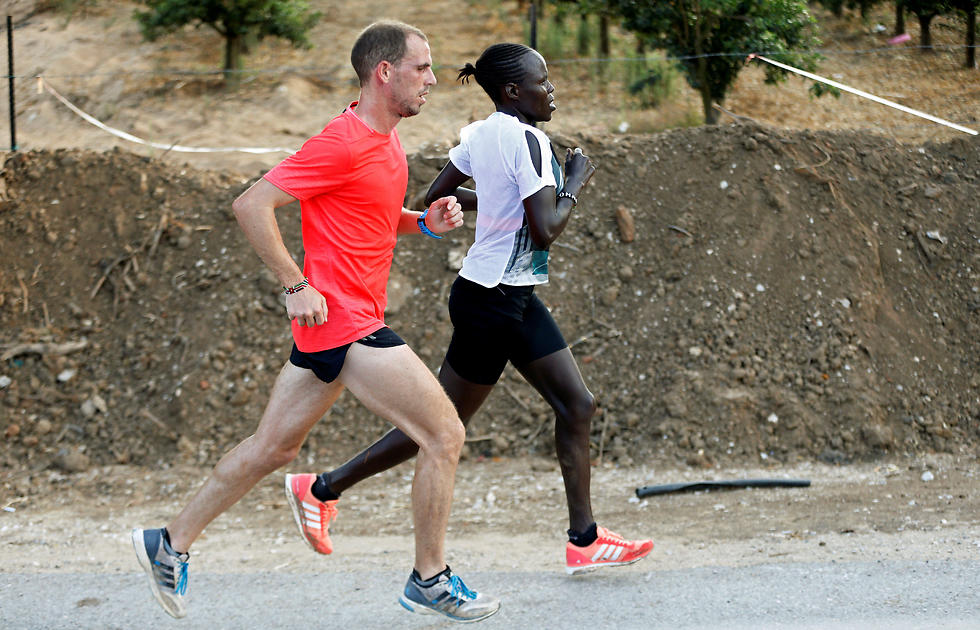 Lonah Chemtai trains with her husband and coach, Israeli Dan Salpeter