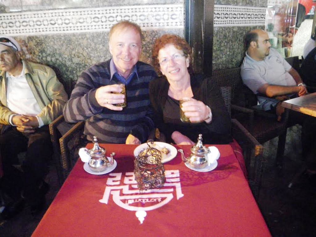 יודילביץ עם אישתו ברוריה בטיול למרקש ()