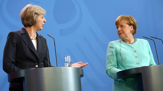 UK PM May and German Chancellor Merkel (Photo: Gettyimages)