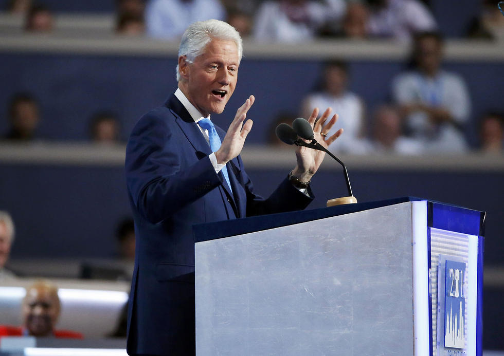 Former President Bill Clinton speaking at the convention (Photo: AFP)
