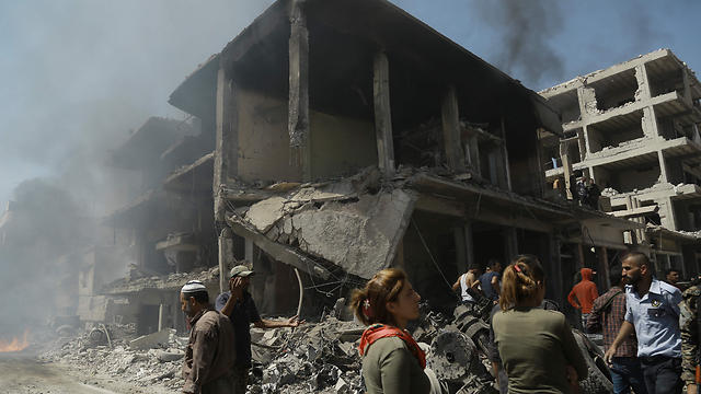הפיגוע של דאעש בקמישלי (צילום: AFP) (צילום: AFP)