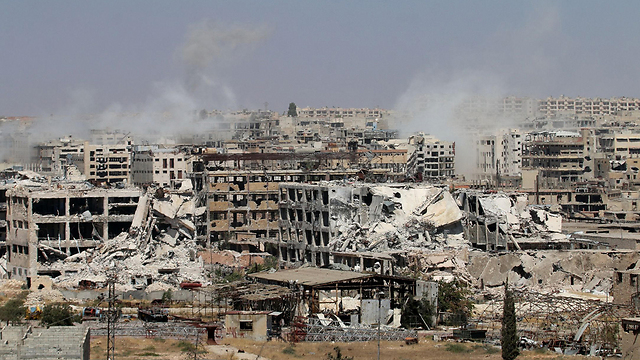 ההפצצות נמשכות. חלב (צילום: AFP) (צילום: AFP)