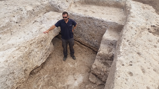 A part of the kiln uncovered in Shlomi (Photo: Courtesy)