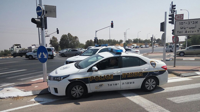Police vehicle (Photo: Haim Hornstein)