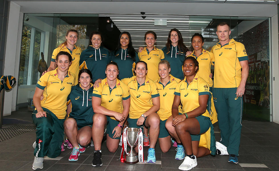 נבחרת אוסטרליה בראגבי שביעיות לנשים (צילום: AP) (צילום: AP)