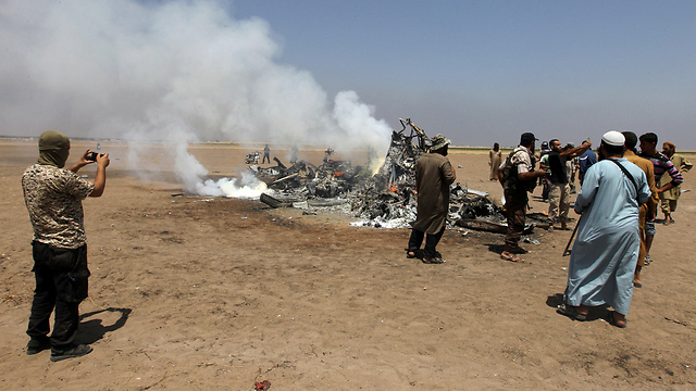 Downed Russian helicopter in Syria (Photo: Reuters)