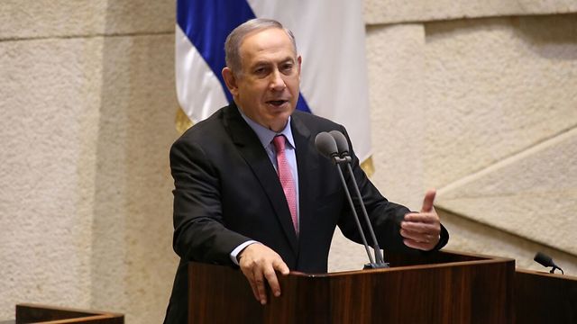 ראש הממשלה נתניהו ומליאת הכנסת, אתמול (צילום: עפר מאיר) (צילום: עפר מאיר)