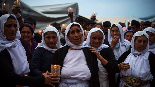 Thousands of Yazidi women have been captured by ISIS and are traded as sex slaves (Photo: IsraAID)
