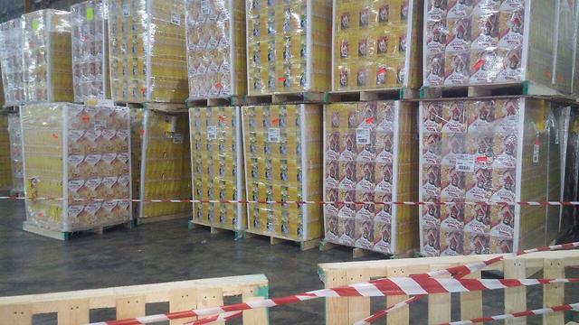 משטחי סחורה במפעל יוניליוור (צילום: בראל אפרים) (צילום: בראל אפרים)