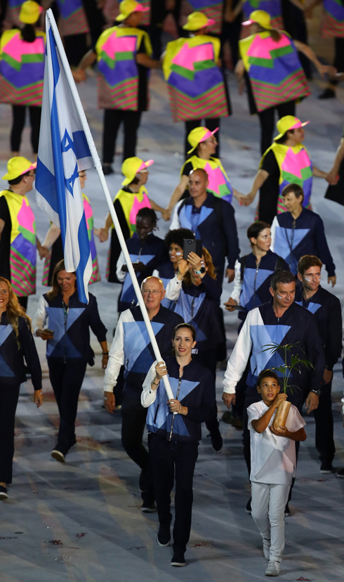 הנבחרת הישראלית בטקס הפתיחה של האולימפיאדה (צילום: Gettyimages)