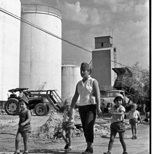 Silo in Kibbutz Dalia in 1968 (Photo: David Rubinger)