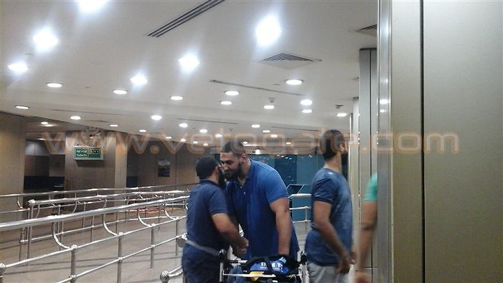 א-שהאבי בנמל התעופה בקהיר (צילום מתוך הטוויטר)