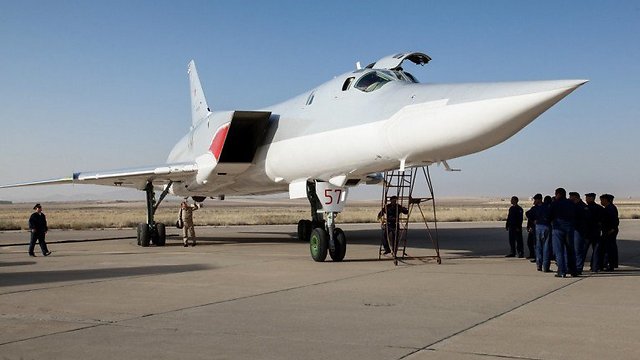 Russian bomber at an Iranian airbase