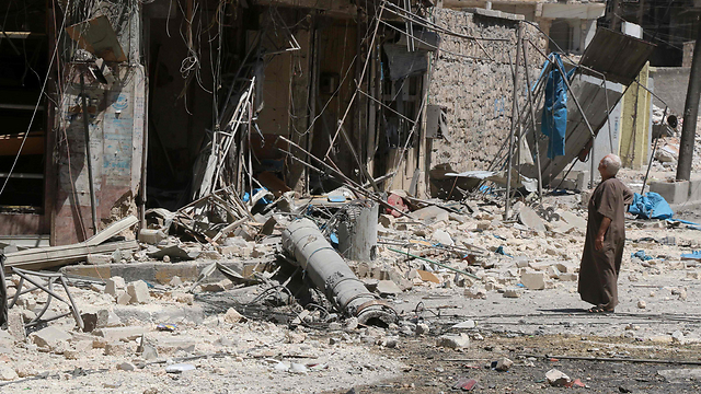 הרס בעיר חלב בעקבות הפצצות רוסיות (צילום: AFP) (צילום: AFP)