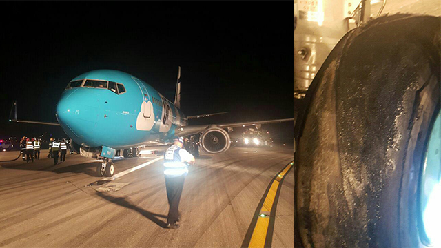 The plane safely landed (Photo: Israel Airports Authority)