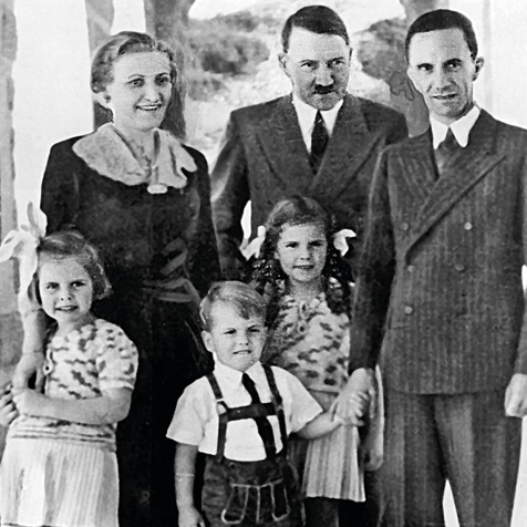 The Goebbels family with Hitler