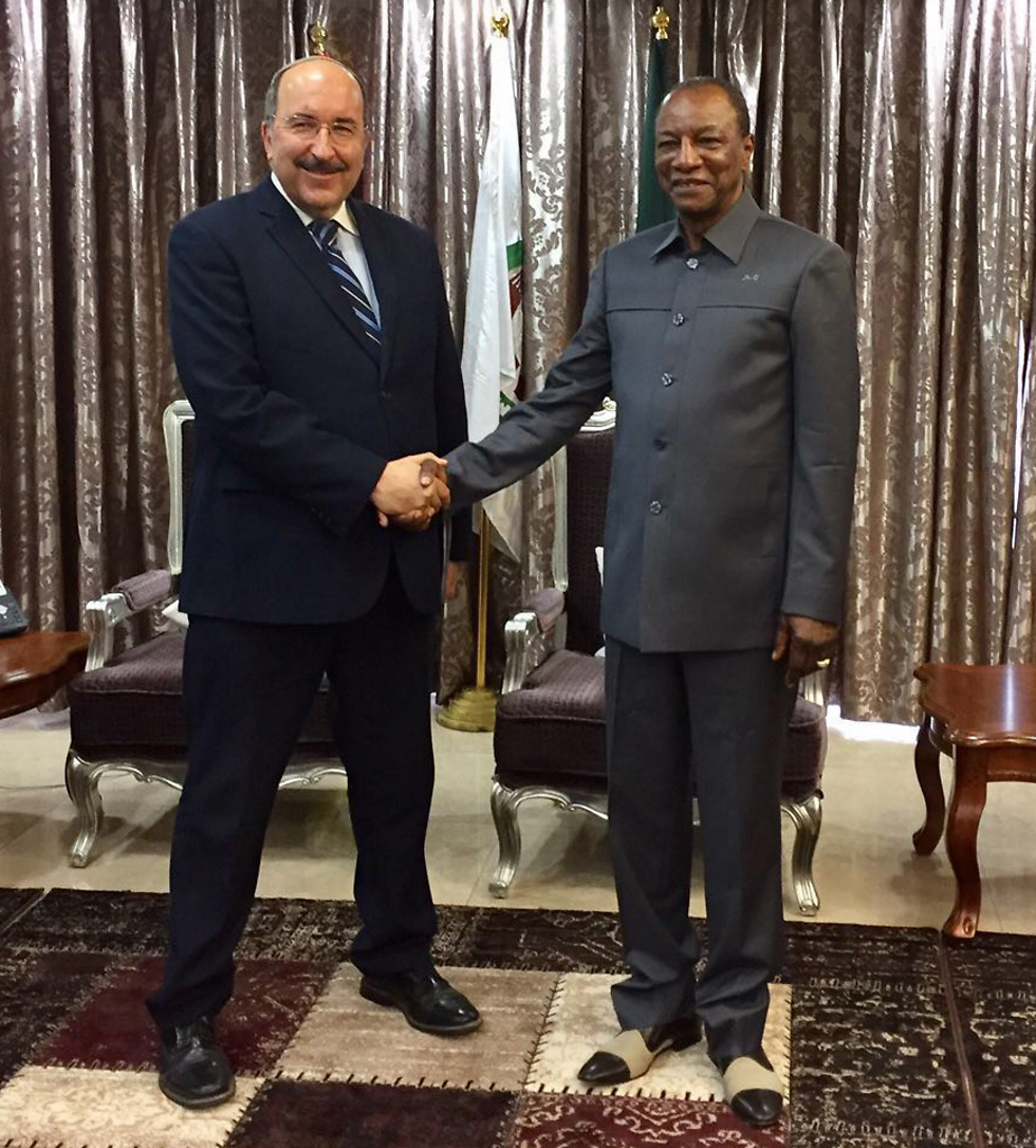 Dore Gold with Foreign Minister of Guinea Alpha Conde
