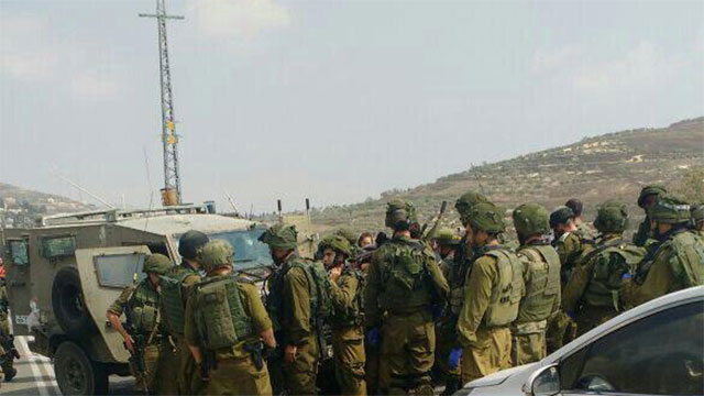Scene of the attack (Photo: Judea and Samaria Hatzalah)