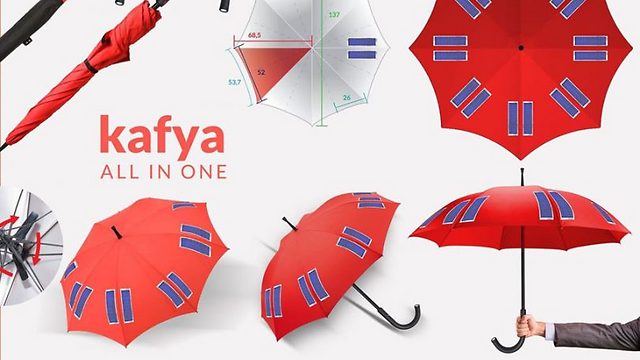 The 'smart' Kafya umbrella (Photo: Manal Dandis)