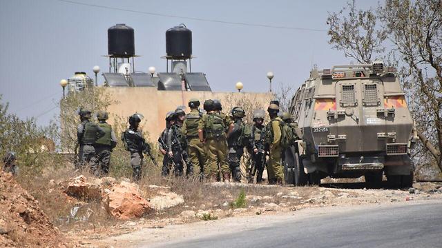 איזור התקרית ליד סילוואד שבה נהרג פלסטיני (צילום: ענבל ראובני/TPS) (צילום: ענבל ראובני/TPS)