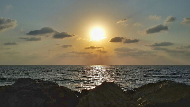 Sunset from Jaffa (Photo: Asaf Magal)