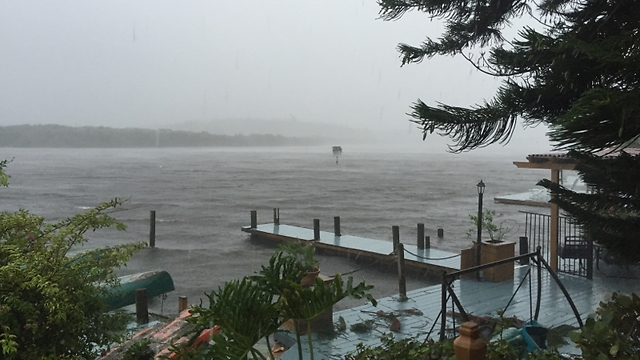 הסופה מתקרבת לחופי פלורידה (צילום: אורן רוזנפלד) (צילום: אורן רוזנפלד)