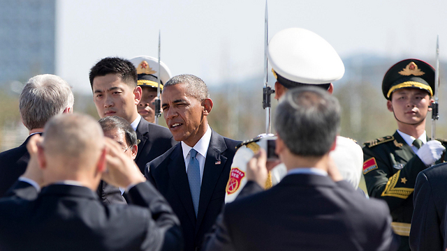 Obama officials were jeered upon arrival in China (Photo: AP)
