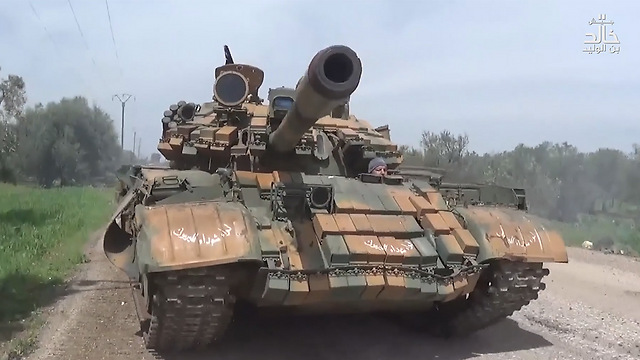 ISIS tank on the border with Israel