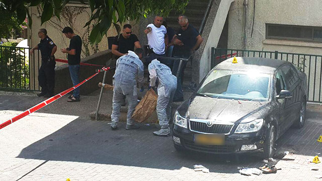 The scene of the incident (Photo: Elad Gershgoren)