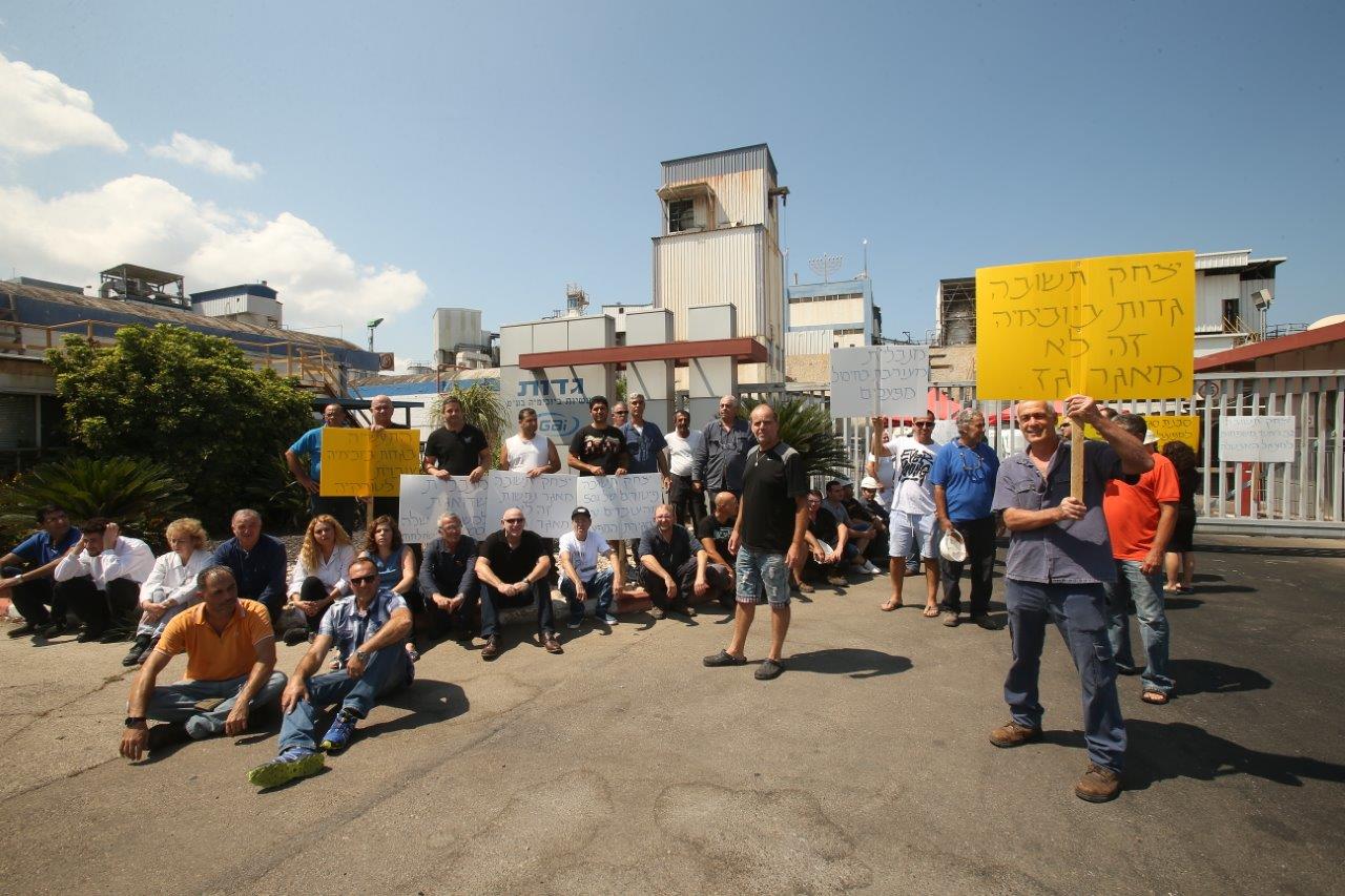 ההפגנה ב"גדות" (צילום: אלעד גרשגורן) (צילום: אלעד גרשגורן)
