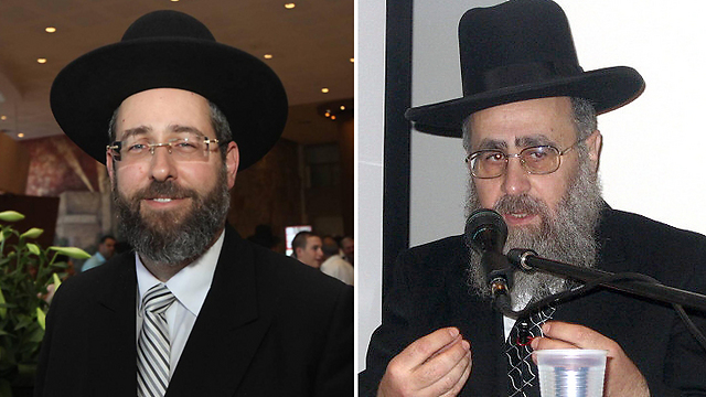 Rabbi David Lau (L) and Rabbi Yitzhak Yosef  (Photos: Gil Yohanan, Shturem.net)