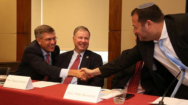 BDS panel with US Congressmen (Photo: Samaria Regional Council) (Photo: Samaria Regional Council)