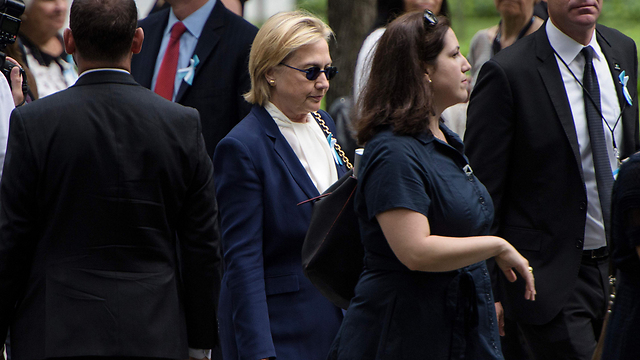 Hillary Clinton at the 9/11 ceremony at Ground Zero (Photo: AFP) (Photo: AFP)