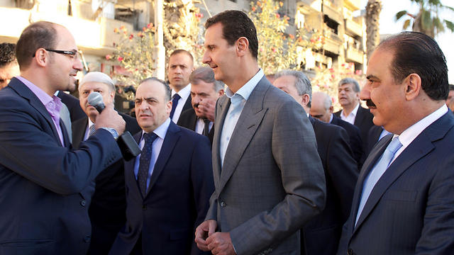 Syrian President Assad out in public after the ceasefire came into effect (Photo: AFP)