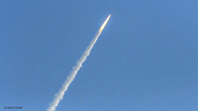 Ofek 11 satellite launch (Photo: Shuki Khaled)